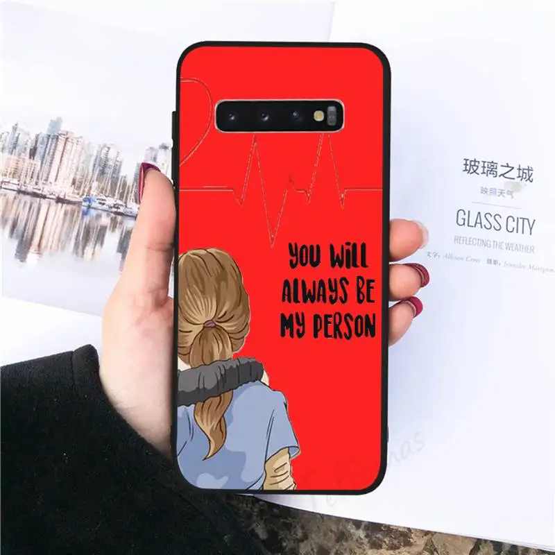 

Greys Anatomy You're My Person color Phone Case For Samsung galaxy S 8 9 10 20 21 30 A 30 50 51 70 note 10 plus Ultra 5g
