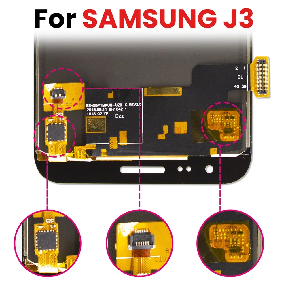 Для Samsung Galaxy J3 2016 J320 J320F J320H lcd Замена 3D сенсорный дигитайзер сборка без битых