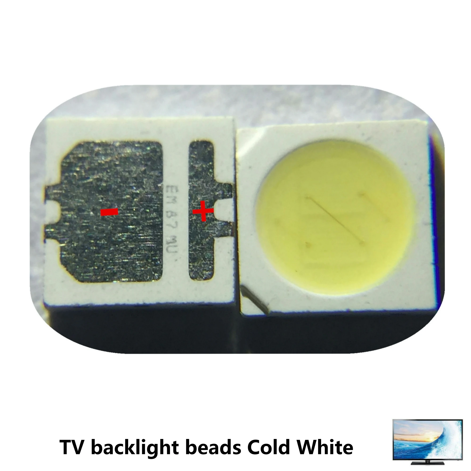 Светодиодный светодиодный проектор высокой мощности 500 шт. 2 Вт 3535 6 в холодный