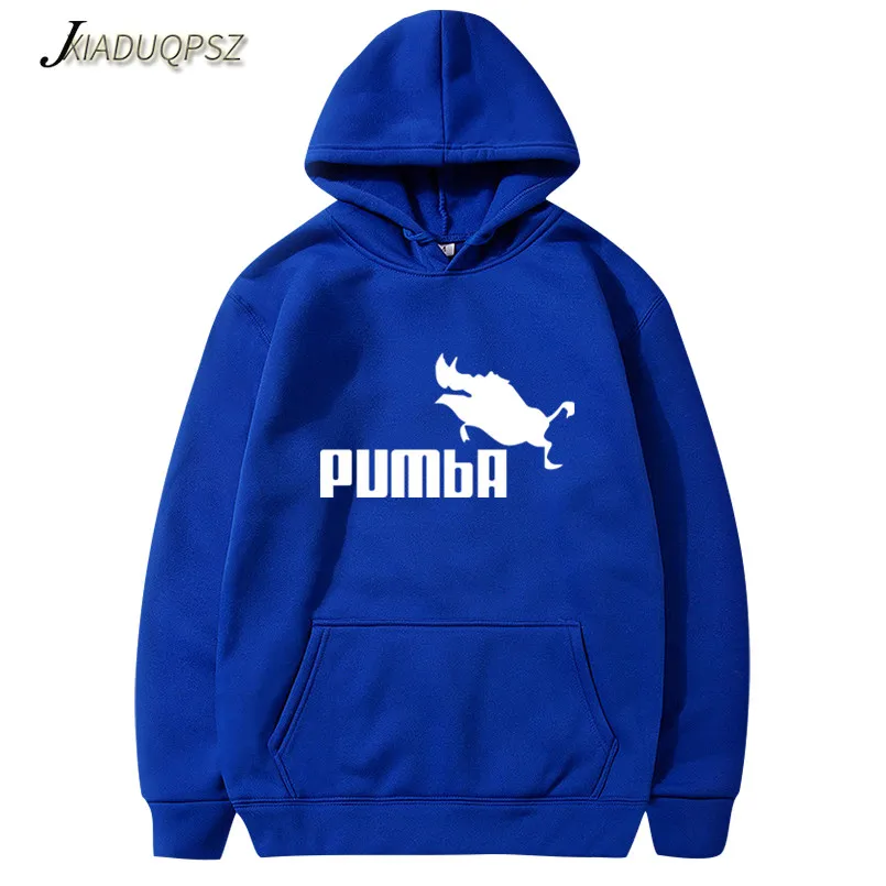Pumba черный с капюшоном для мужчин высокое качество длинным рукавом на каждый день