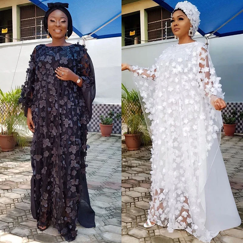 

Dinner Dresses For Women 2021 New African Spring Summer Elegant Gown Flowers Printed Dashiki Long Dress Ladies Clothing