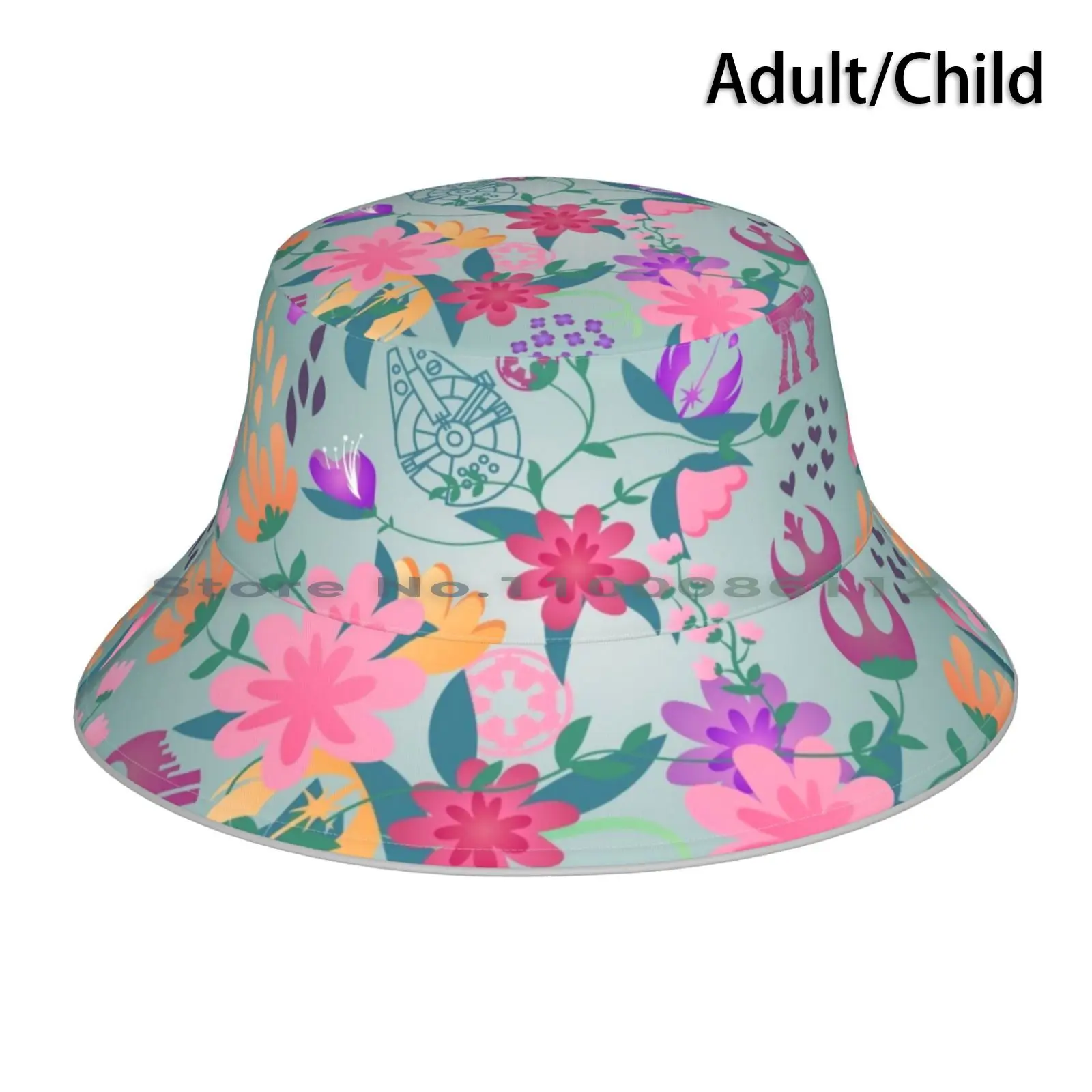 

Панама с цветочным принтом, складная шляпа от солнца