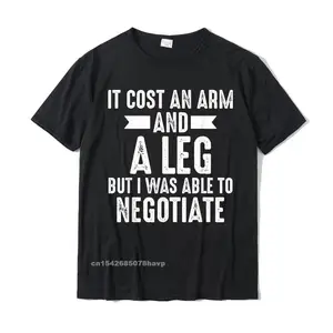 Amputee Able To Negotiate Funny Leg Amputee T-Shirt Cotton T Shirt For Men Classic Tops T Shirt Wholesale Summer
