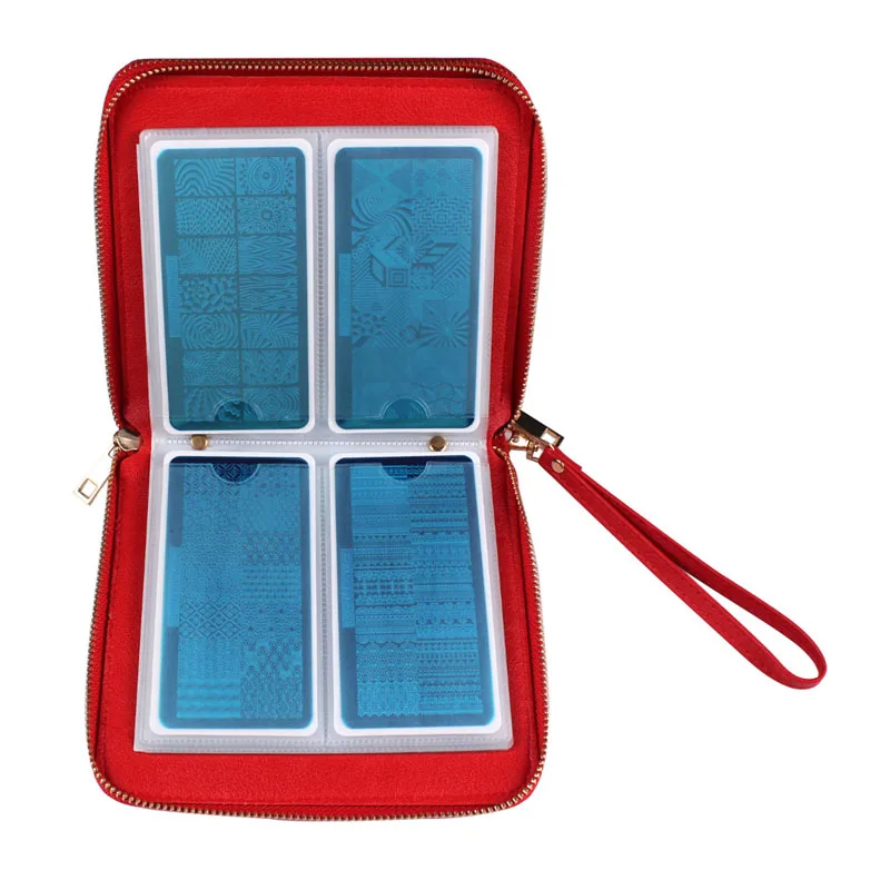 Пластины для штамповки ногтей двойная молния Чехлы 192 слотов трафарет Carimbos Sellos