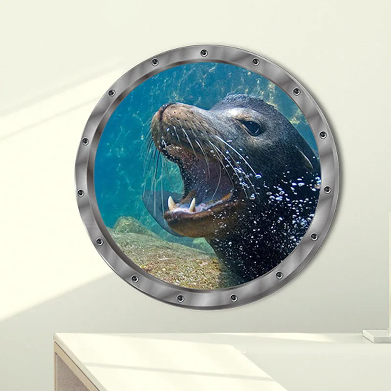 Милые животные в виде акулы кораллов рыбок черепахи морского мира 3D фотообои