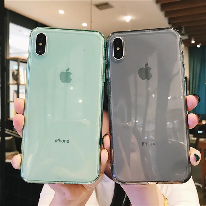 Мягкий прозрачный чехол из ТПУ для iPhone SE 2020 11 Pro Max X XS 6 6S 7 8 Plus|Бамперы| |