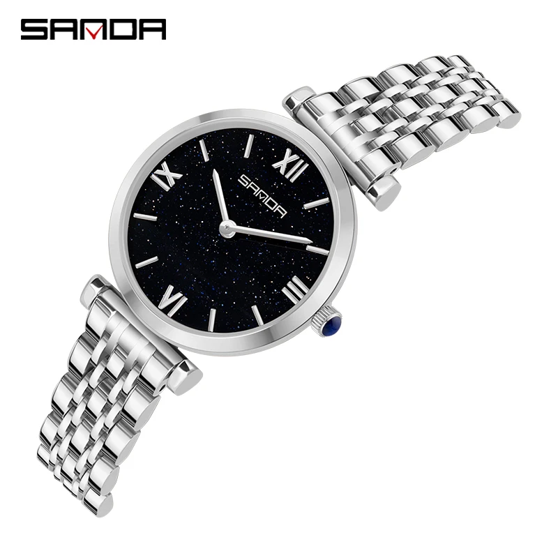 

Женские кварцевые часы со стальным ремешком, роскошные брендовые наручные часы цвета розового золота, серебристого цвета, подарок на Рожде...