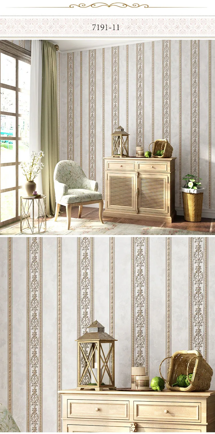 Классический американский Стиль 3D цветочные обои Home Decor для Гостиная Спальня стен полосы обои AB версия papel tapiz