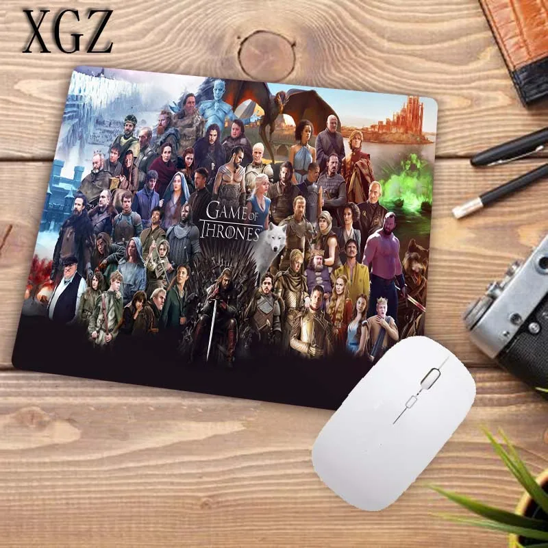 XGZ Игра престолов Песнь Льда и Огня резиновый Настольный коврик для мыши для ноутбука компьютерная клавиатура Коврик для мыши Размер коврика 18x22 см Продвижение - Цвет: 220X180X2MM