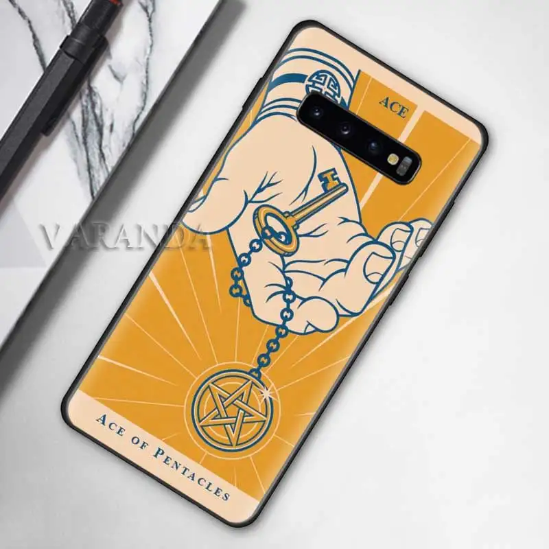 

Tarot Cards Reading Cases for Samsung Galaxy S20 Ultra S10 5G S10e S9 S8 Plus Note 10 Lite 9 Black Soft Cover Coque