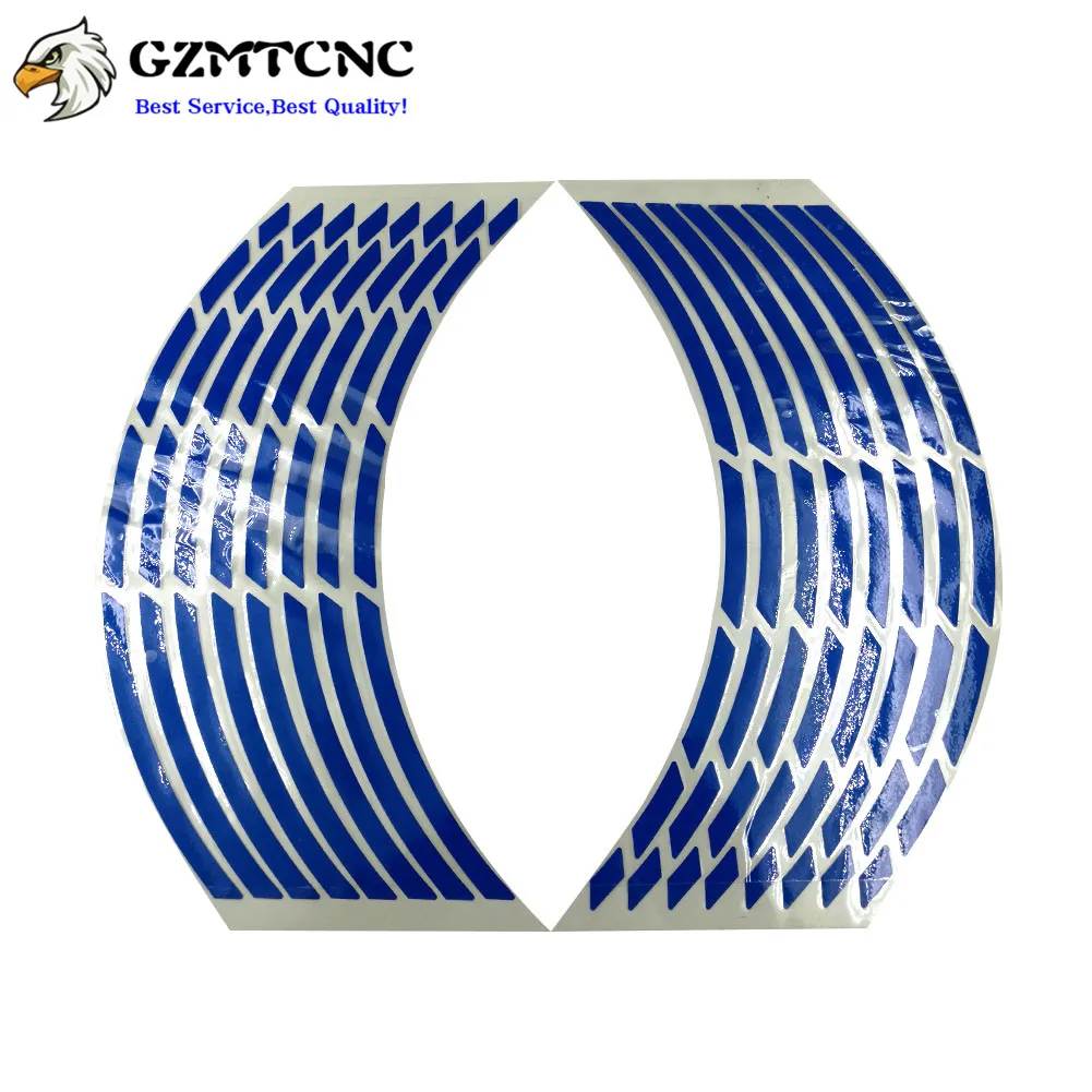 14 дюймовая наклейка на колеса мотоцикла Светоотражающая обод лента для