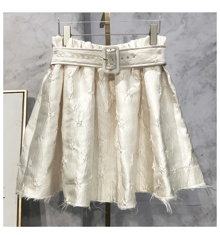 

Women Tops Spring / Summer 2021 New Vest One-shoulder Strapless Beaded Jacquard Top Adjustable Raw Edge Tank Top