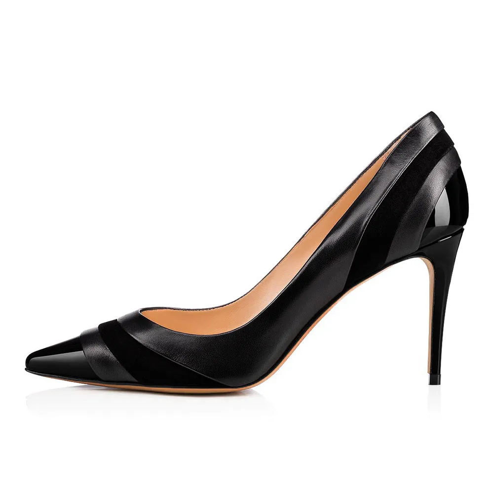 Туфли женские на тонком каблуке пикантная обувь шпилька высокий каблук