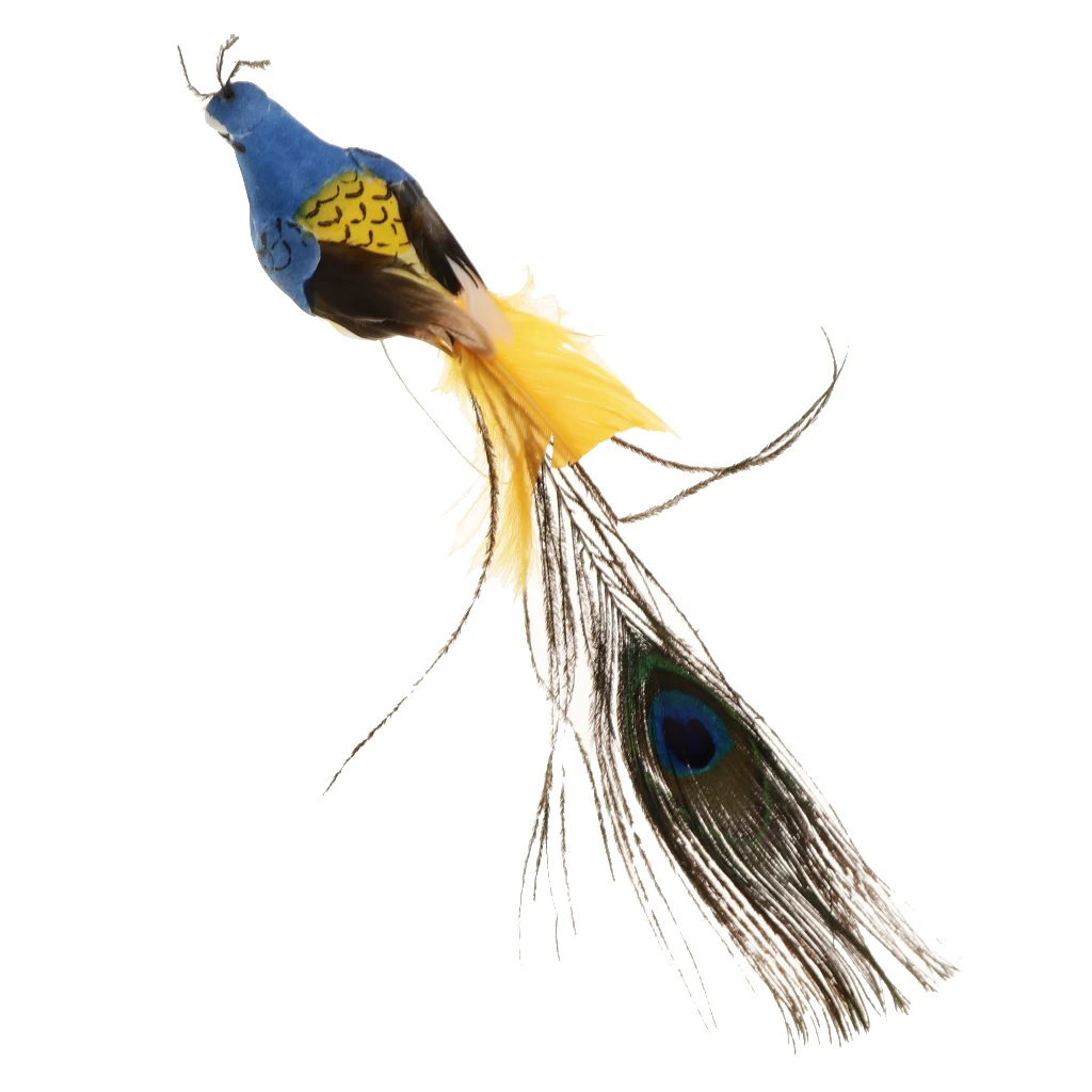 Креативная игрушка подарок птица украшения фигурки Павлин модель Сад