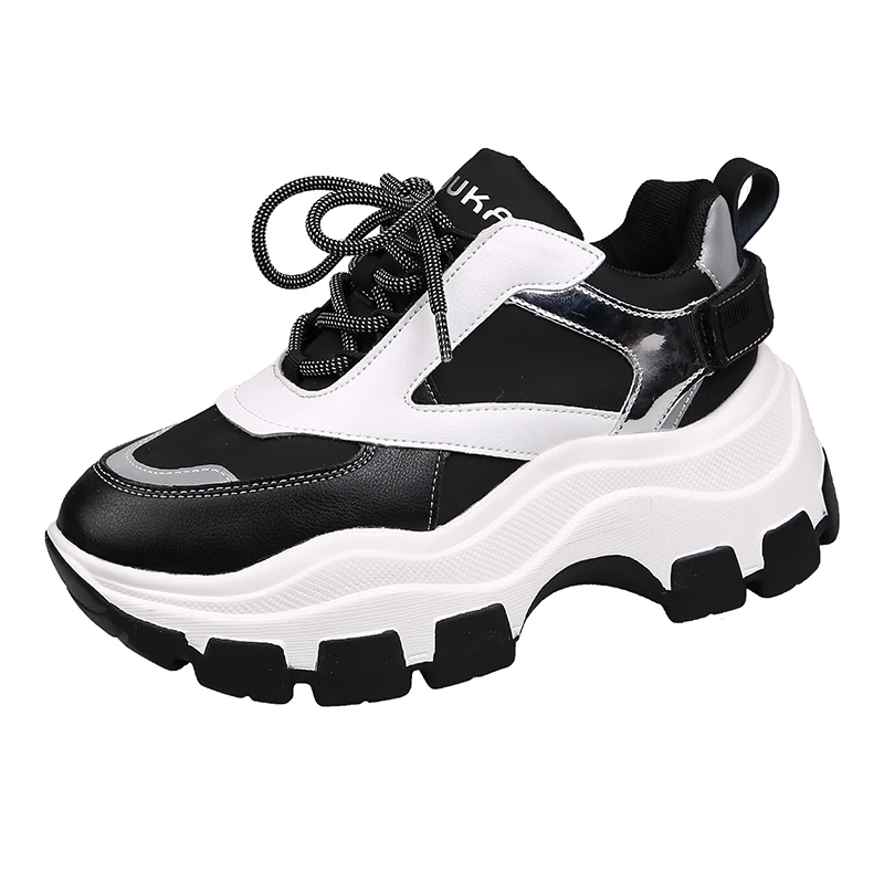 

Fashion 2021 Women Shoes Breathable Chunky Sneakers Vulcanize Shoes Female White Platform Spring Sport Dad Shoe Zapatos De Mujer