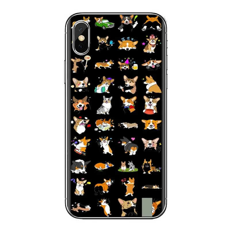 For Huawei G7 G8 P7 P8 P9 Lite Honor 4C 5X 5C 6X Mate 7 8 9 Y3 Y5 Y6 II 2 Pro 2017 Pembroke Welsh Corgi Dog puppy TPU Case Cover |