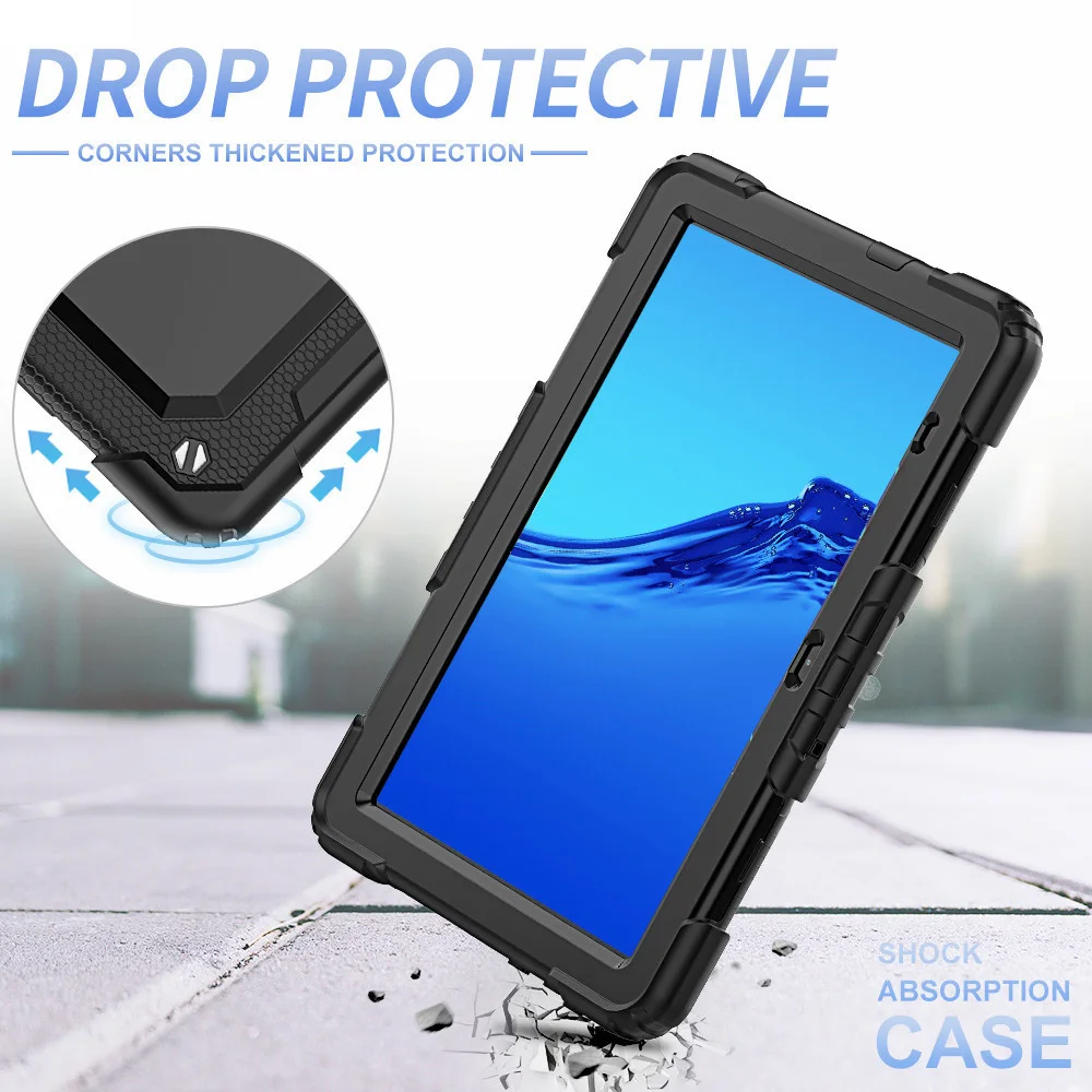 armor shockproof tablet cover fundas for huawei matepad t8 8 0 mediapad t5 10 10 1 case coque hard silicone stand shell strap free global shipping