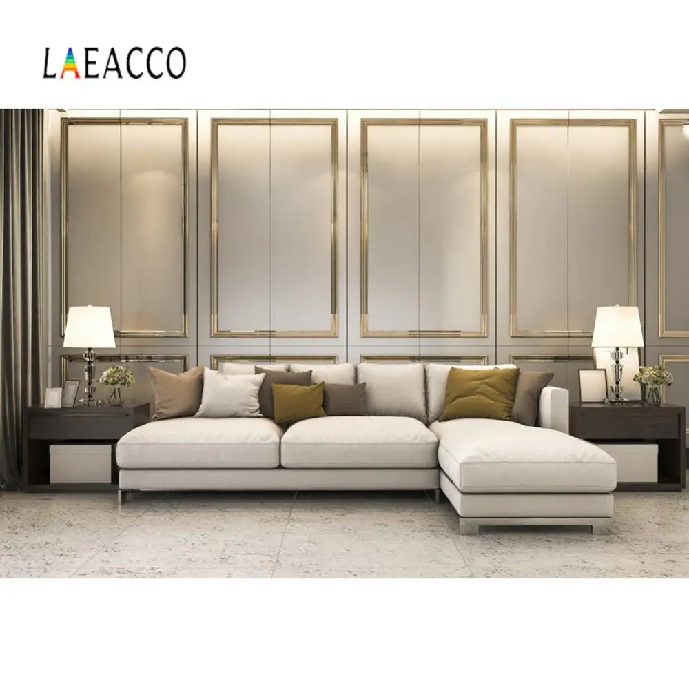 

Laeacco Vintage Chic Wall Living Room Sofa Interior Photography Background Photographic Backdrop For Photo Studio Photocall