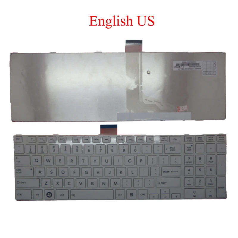 Клавиатура для ноутбука US PO UK HU SL TR TW Toshiba Satellite L850 L850D L855 L855D L870 L870D английская