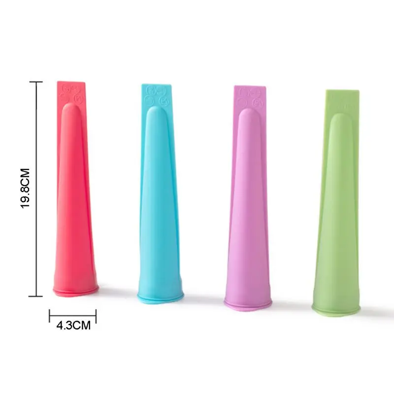 

DIY Ice Cream Ice Stick Mold Multicolor Silicone Mold Silicone Handheld Popsicle Mold Tray Moldes Kitchen Supplies 2021