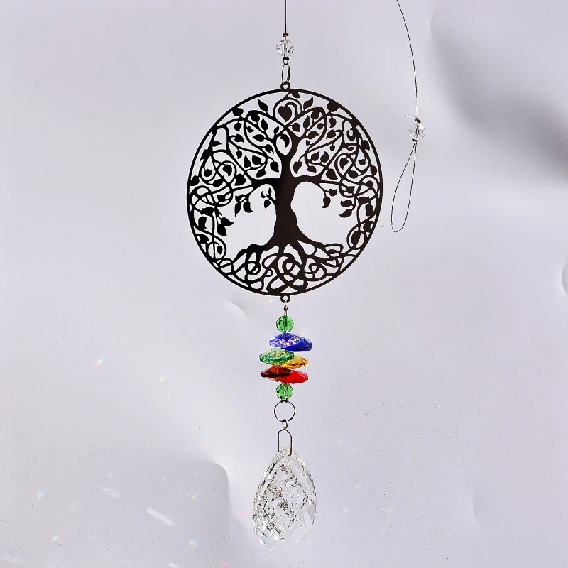 Хрустальный Ловец солнечных окон Hummingbird для сада уличный декоративная подвесная