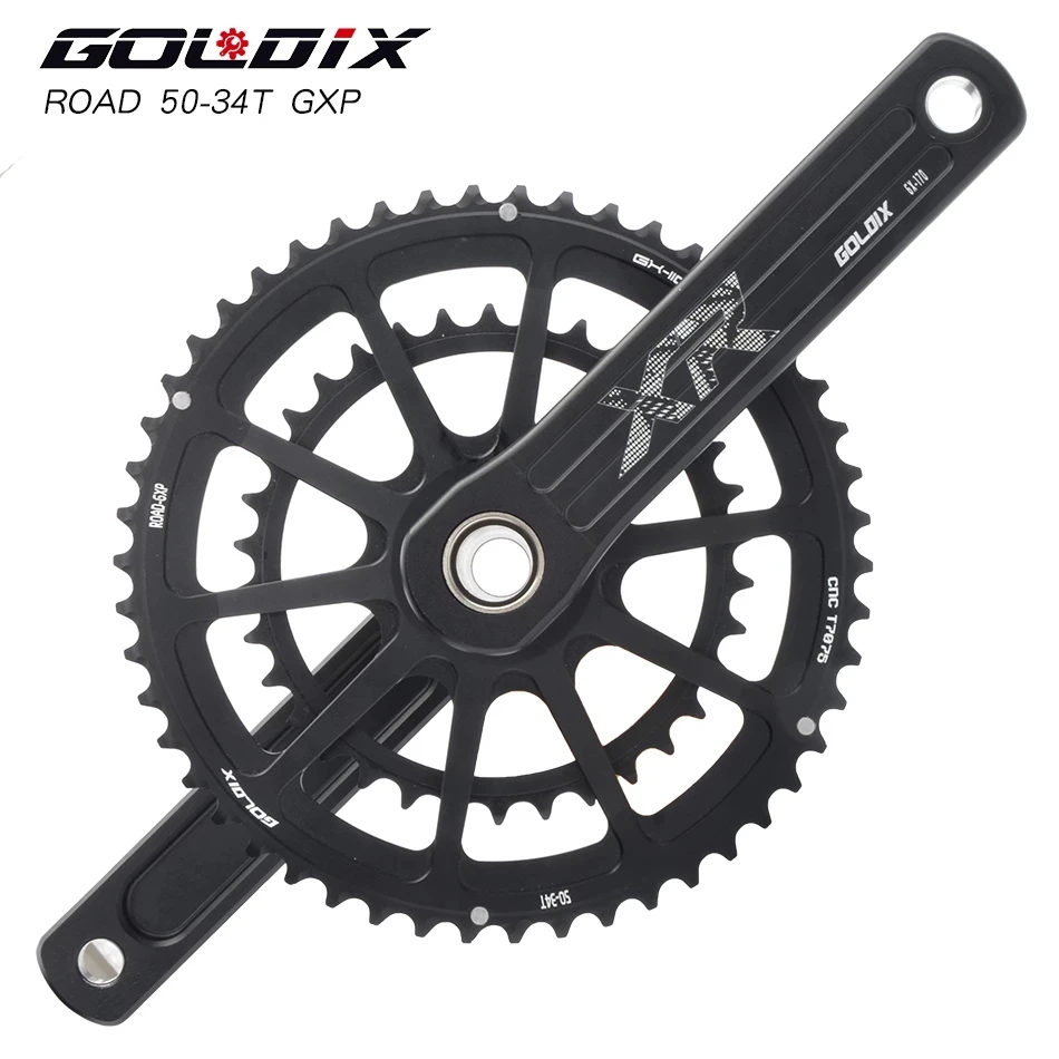 

GOLDIX 22S/20S crank 50-34T/53-39T SRAM GXP road folding bicycle SHIMANOR7000/R8000/5800/6800 wide and narrow sprocket