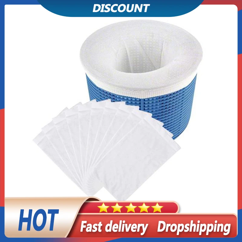 

5-20PCS Pool Skimmer Socks Household Perfect Savers Nylon Mesh Design for Filters Baskets Skimmers Swimming Pool Daily Care