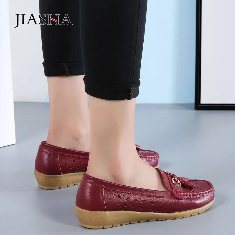 Балетки женские из натуральной кожи без застежки балетки повседневная обувь