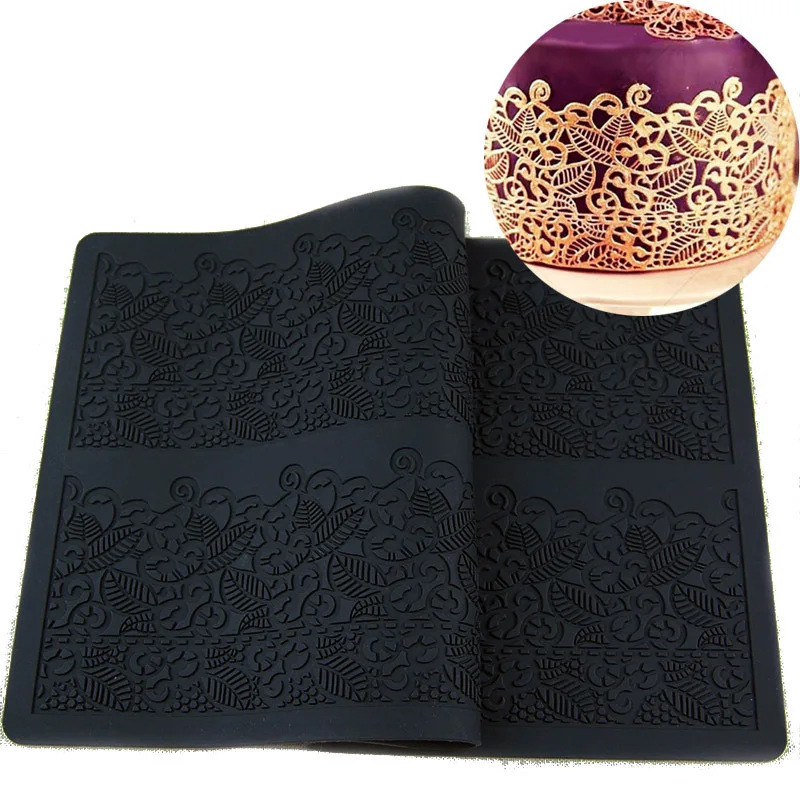 Sugarcraft силиконовая форма для торта цветы кружева помадка муссы Декор глазурь