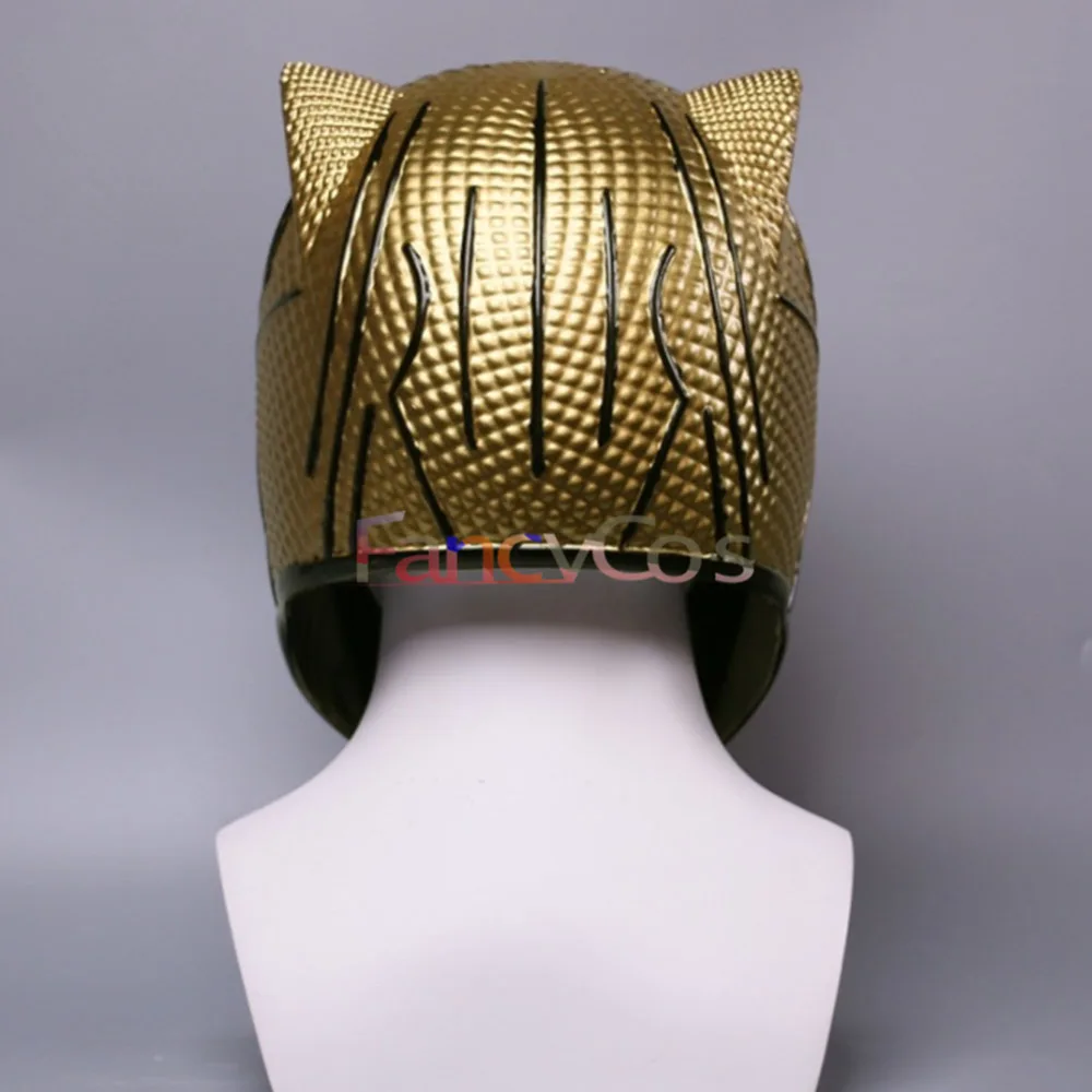 Маска для косплея по мотивам фильма золотисто-черный пантеры Erik Killmonger Panthera Pardus