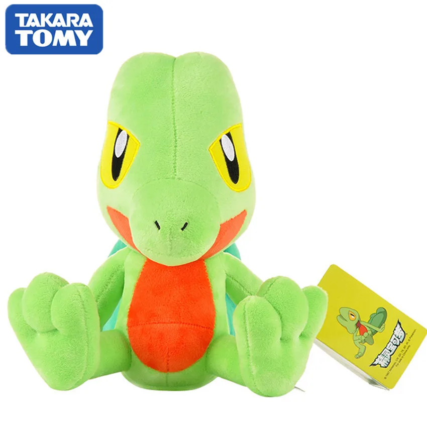 

TAKARA TOMY Cartoon 32cm Pokemon Treecko Grovyle Pillow Plush Toy Animals Peluche Soft Stuffed Doll For Children Christmas Gift
