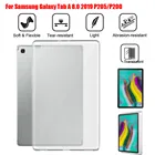 Силиконовый чехол для планшета Samsung Galaxy Tab A 8,0, 2019, P205, P200, прозрачный защитный чехол из ТПУ