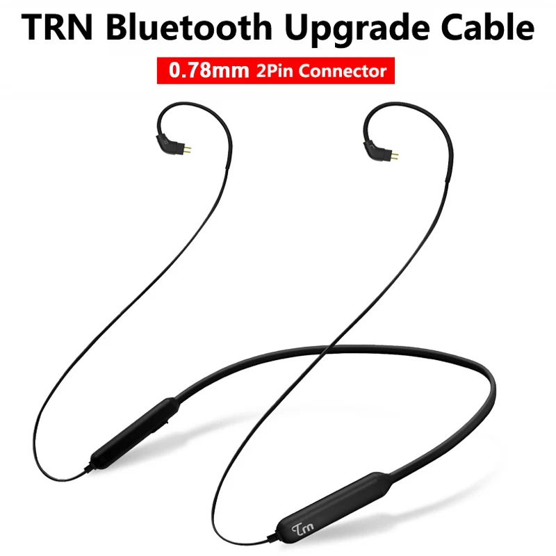 TRN 0.78mm 2Pin Роскошный HB1 беспроводной Bluetooth кабель HIFI наушники MMCX/2Pin/IE80 разъем Поддержка APTX для TRN V80/IM1 AS10 EBX M6 - Цвет: TRN 0.78mm 2Pin