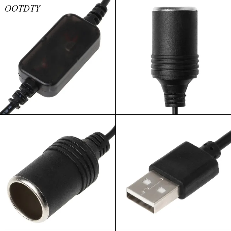 Адаптер преобразователя питания с проводным контроллером и USB портом на 12