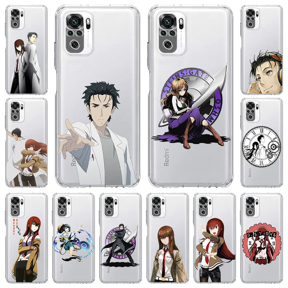 

Чехол для телефона Steins Gate Okabe с аниме мангой для Xiaomi Poco X3 NFC M3 Redmi Note 9S 9 8 10 Pro 7 8T 9C 9A 8A K40, мягкий прозрачный чехол