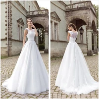 new arrival 2016 ball gowns romantic wedding dresses lace chepel train bridal gowns custom made