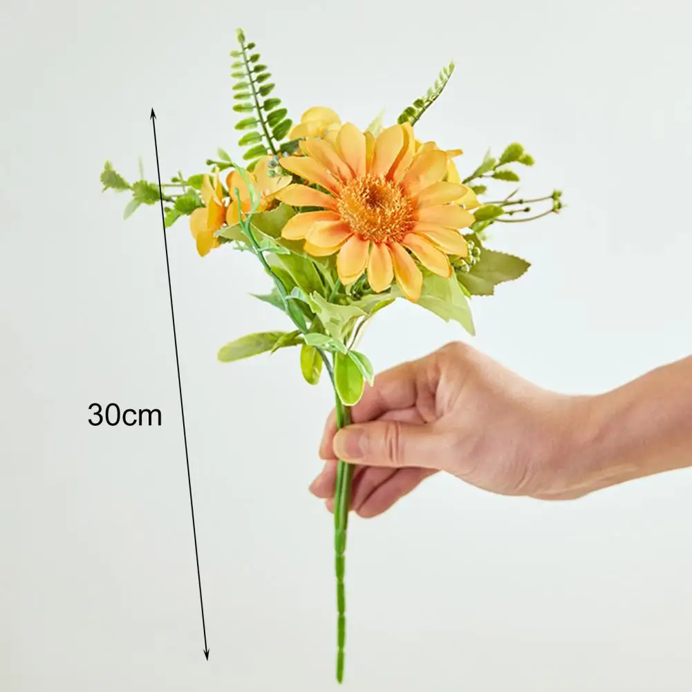 

Artificial Sunflower Wedding Home DIY Decor High Quality Big Bouquet Foam Accessories Craft White Fake Flower for Home Decor