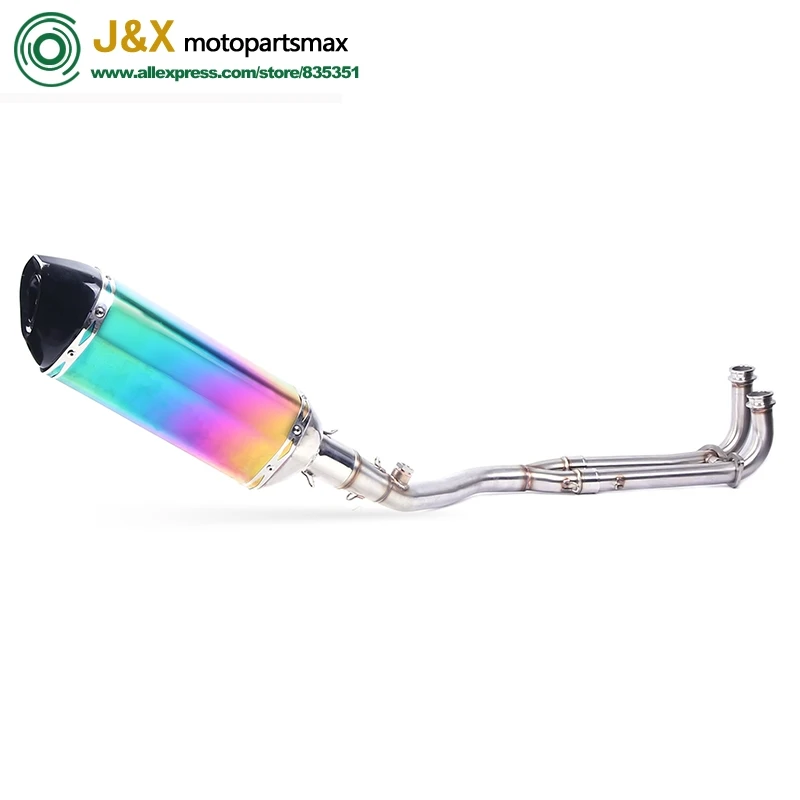 

470mm Length Motorcycle Exhaust Muffler Full System Slip On With DB-Killer For Yamaha Tmax 500 530 Tmax500 Tmax530 2008-2017