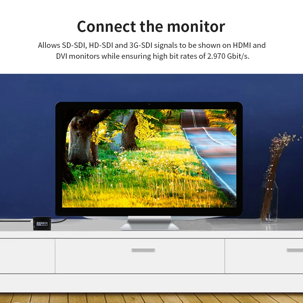 NK A8 3G SDI в HDMI + DVI конвертер 1080P HD видео SD сигналы с адаптером питания AU