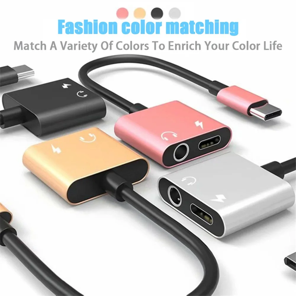 Usb type C штекер 3,5 мм кабель переходника для наушников AUX аудио для Xiaomi Mi 6 huawei P20 mate 20 Pro type-C адаптер быстрой зарядки
