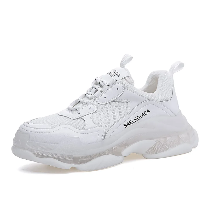 

Fashion Dad Shoes Men's Thick Soles Increase Leisure Shoes Jogging Shoes Breathable Sneakers Air Cushion Small White Shoes