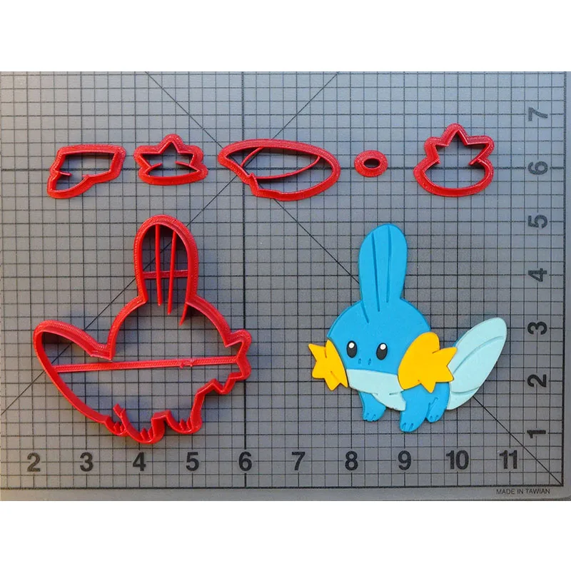 1-611-5 Anime Game Character Cookie Cutter Tools Squirtle Snorlax Metwo Face Fondant Cupcake Top Made 3D Printed Cake Mould | Дом и сад