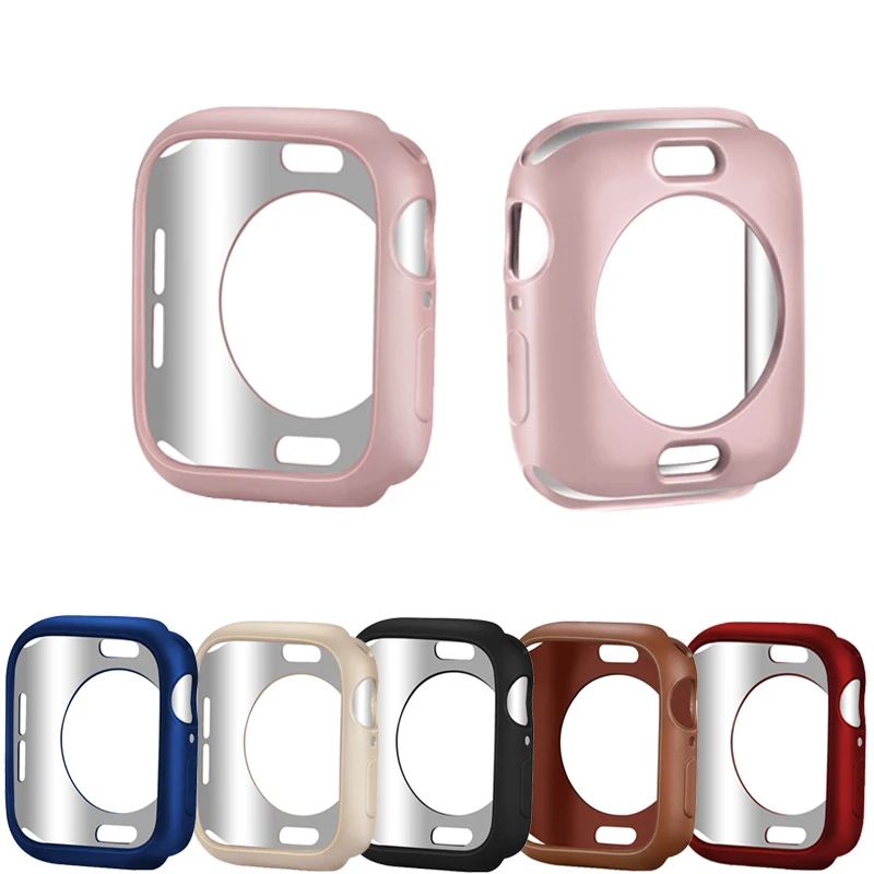 Полузакрытый чехол из ТПУ для часов Apple Watch 4 5 44/40 мм совместим с iwatch series 3/2/1 42/38