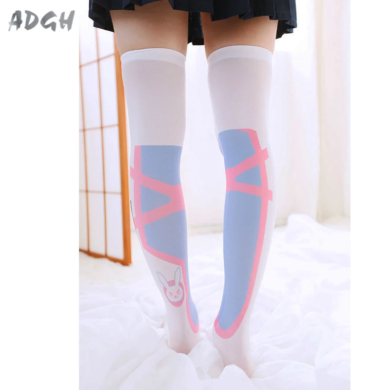 Оптовая продажа лот тонкий OW D.Va чулки для косплея Kawaii девочек удобные облегающие