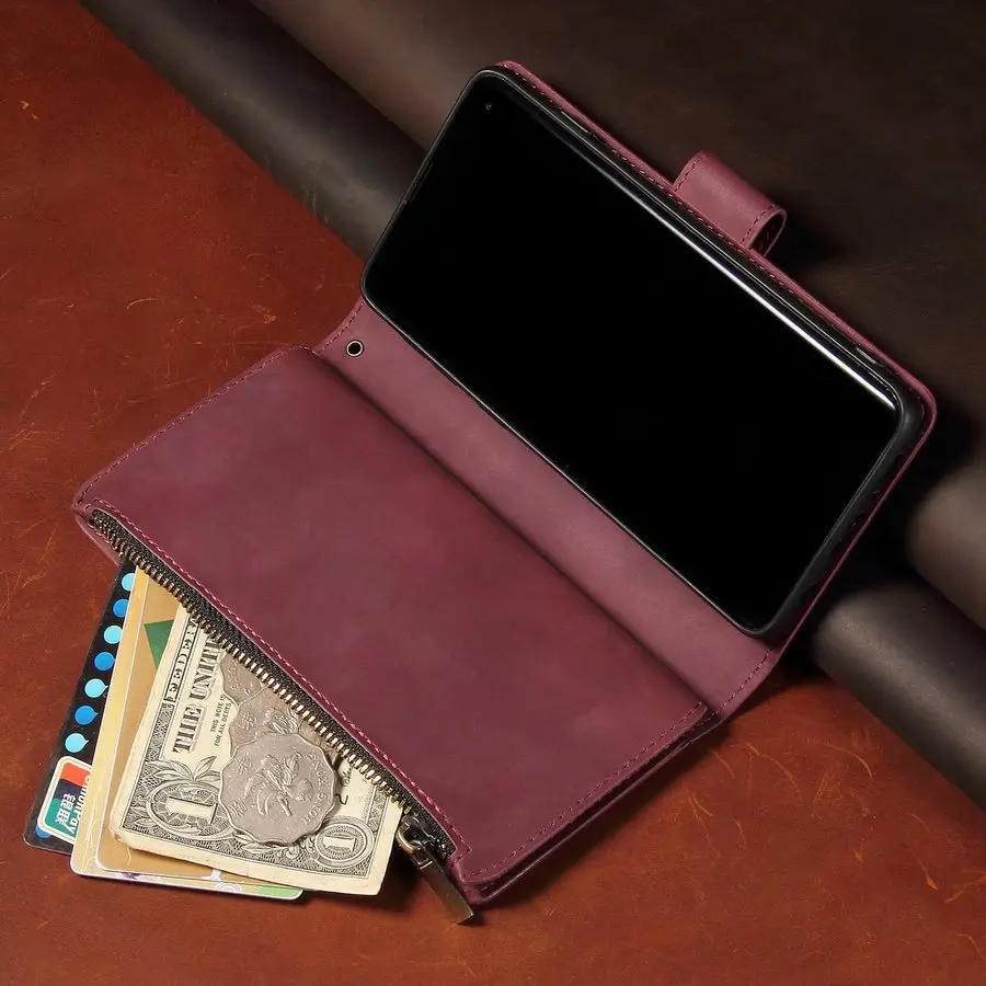 Luxury Leather Flip Case for IPhone 11 Pro Max X XS XR 6 6s 7 8 Plus Magnetic Card Wallet Phone Cover Bag | Мобильные телефоны и