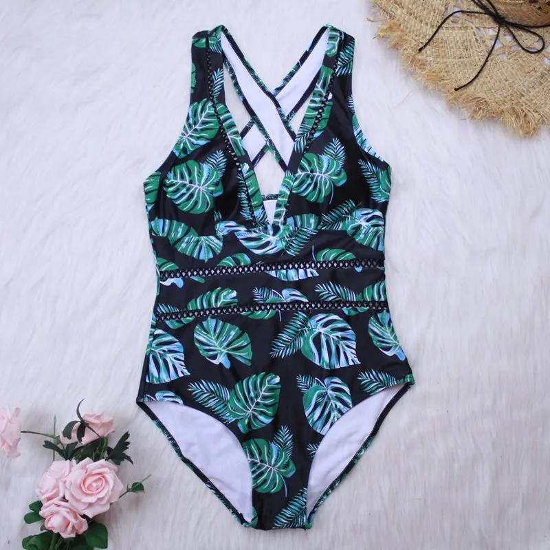 Tengweng сексуальный сетчатый Цельный купальник 2020 пуш ап женский Глубокий v