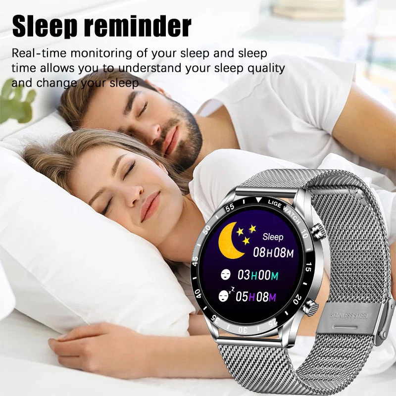 lige 2021 new smart watch men full touch screen sports fitness watch ip68 waterproof bluetooth for android ios smartwatch mens free global shipping