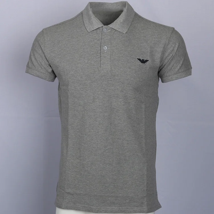 Мужская Повседневная рубашка поло с коротким рукавом Высококачественная