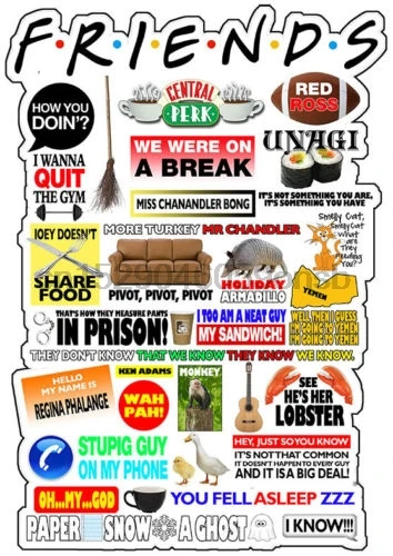 Друзья ТВ Sayings подарок или |