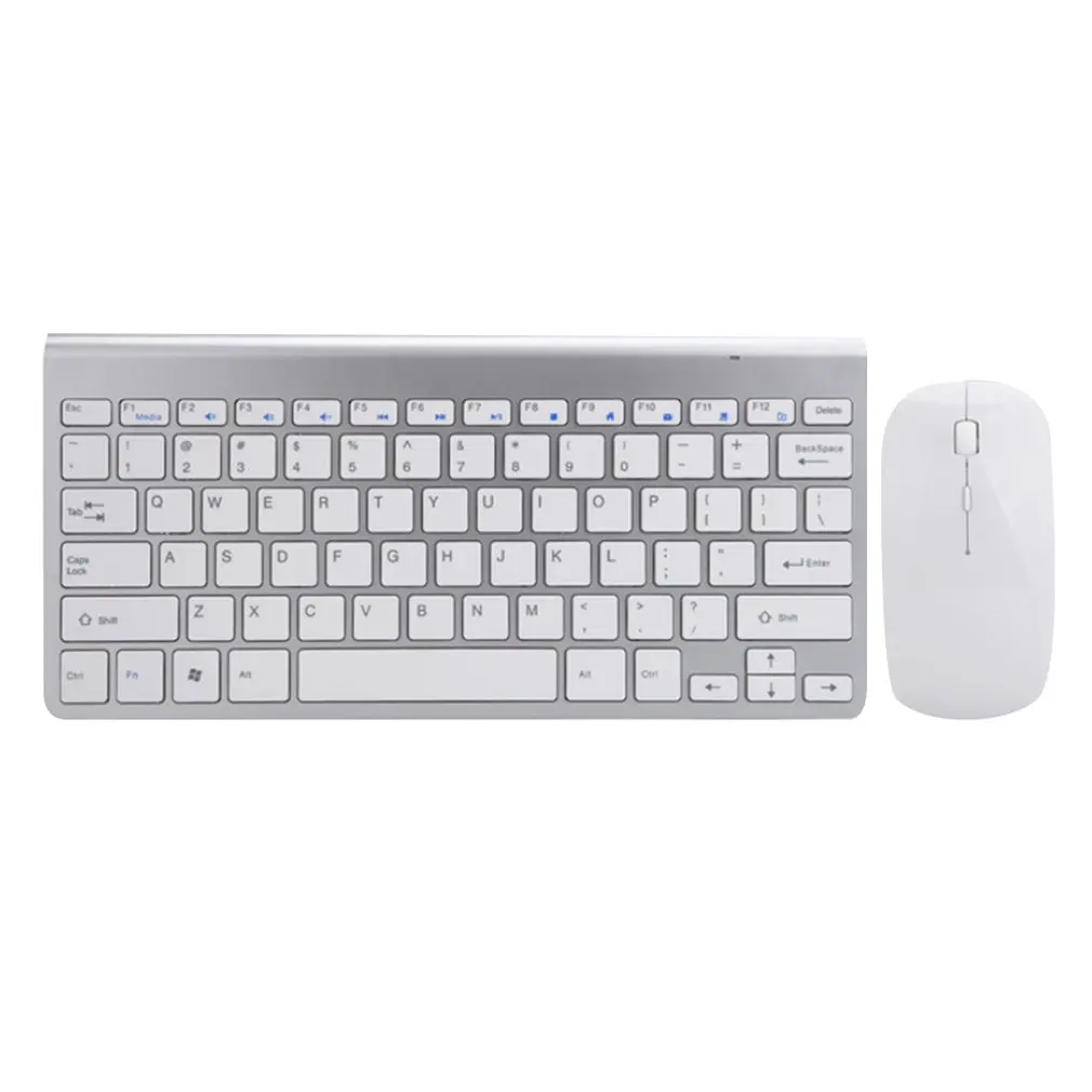 Ультратонкая модная плоская мини-мышь и клавиатура в фруктовом стиле комплект